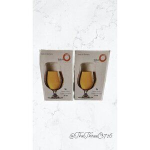 BRAND NEW Stözle Beer Glasses / Tulip glasses. Made In Germany 17oz, Pair Of 2.